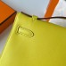 Replica Handbag Store Kelly Pochette Handmade Bag In Lime Swift Calfskin