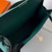 Replica Handbag Store Kelly Pochette Handmade Bag In Malachite Swift Calfskin