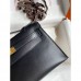 Replica Handbag Store Kelly Pochette Handmade Bag In Black Swift Calfskin