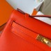 Replica Handbag Store Kelly Pochette Handmade Bag In Rouge Piment Swift Calfskin