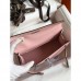 Replica Handbag Store Kelly Pochette Handmade Bag In Rose Sakura Swift Calfskin