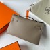 Replica Handbag Store Kelly Pochette Handmade Bag In Taupe Swift Calfskin