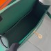 Replica Handbag Store Kelly Pochette Handmade Bag In Vert Vertigo Swift Calfskin