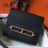 Replica Handbag Store Mini Sac Roulis 18cm Bag In Black Evercolor Calfskin Replica Handbag Store Mini Sac Roulis 18cm Bag In Black Evercolor Calfskin