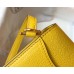 Replica Handbag Store Mini Sac Roulis 18cm Bag In Yellow Evercolor Calfskin