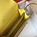Replica Handbag Store Mini Sac Roulis 18cm Bag In Yellow Evercolor Calfskin