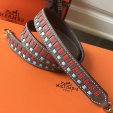 Replica Handbag Store Taupe Tressage Cuir 25MM Bag Strap