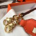Replica Handbag Store Orange Tressage Cuir 25MM Bag Strap