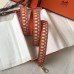 Replica Handbag Store Orange Tressage Cuir 25MM Bag Strap