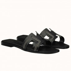 Replica Handbag Store Oran Sandals In Black Leather With Stitched Detail Replica Handbag Store Oran Sandals In Black Leather With Stitched Detail