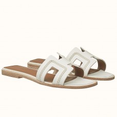 Replica Handbag Store Oran Sandals In White Leather With Stitched Detail Replica Handbag Store Oran Sandals In White Leather With Stitched Detail