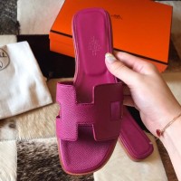 Replica Handbag Store Oran Slide Sandals In Anemone Epsom Calfskin Replica Handbag Store Oran Slide Sandals In Anemone Epsom Calfskin