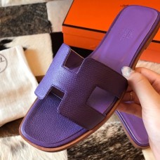 Replica Handbag Store Oran Slide Sandals In Crocus Epsom Calfskin Replica Handbag Store Oran Slide Sandals In Crocus Epsom Calfskin