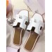 Replica Handbag Store Oran Sandals In White Leather With Stitched Detail