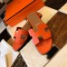 Replica Handbag Store Oran Slide Sandals In Orange Clemence Leather Replica Handbag Store Oran Slide Sandals In Orange Clemence Leather