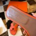 Replica Handbag Store Oran Slide Sandals In Orange Clemence Leather Replica Handbag Store Oran Slide Sandals In Orange Clemence Leather