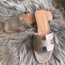 Replica Handbag Store Oran Sandals In Grey Ostrich Leather