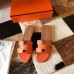 Replica Handbag Store Oran Slide Sandals In Orange Ostrich Leather Replica Handbag Store Oran Slide Sandals In Orange Ostrich Leather