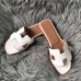 Replica Handbag Store Oran Sandals In White Swift Leather