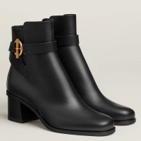 Replica Handbag Store Jill 60 Ankle Boots in Black Calfskin