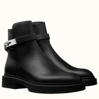 Replica Handbag Store Veo Ankle Boots In Black Calfskin