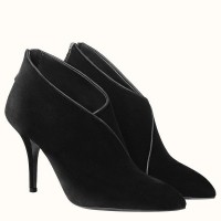 Replica Handbag Store Virginia Ankle Boots In Black Velvet