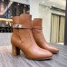 Replica Handbag Store Frenchie 50mm Ankle Boots In Brown Calfskin