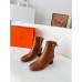Replica Handbag Store Imperial 50 Ankle Boots in Brown Calfskin