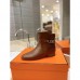 Replica Handbag Store Neo Ankle Boots in Brown Calfskin