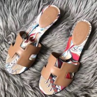 Replica Handbag Store Camel Swift Oasis Sandals with Botanique Printed