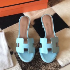 Replica Handbag Store Oasis Sandals In Blue Atoll Epsom Leather Replica Handbag Store Oasis Sandals In Blue Atoll Epsom Leather