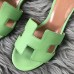 Replica Handbag Store Oasis Sandals In Vert Criquet Epsom Leather