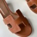 Replica Handbag Store Oasis Sandals In Brown Swift Leather