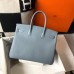 Replica Handbag Store Birkin 30cm 35cm Bag In Blue Lin Clemence Leather Replica Handbag Store Birkin 30cm 35cm Bag In Blue Lin Clemence Leather