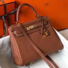 Replica Handbag Store Brown Clemence Kelly 25cm GHW Bag Replica Handbag Store Brown Clemence Kelly 25cm GHW Bag