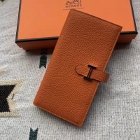 Replica Handbag Store Orange Togo Leather Bearn Gusset Wallet Replica Handbag Store Orange Togo Leather Bearn Gusset Wallet