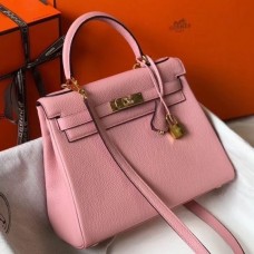 Replica Handbag Store Pink Clemence Kelly 25cm GHW Bag