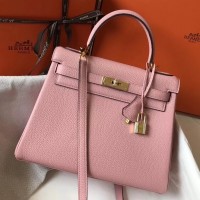 Replica Handbag Store Pink Clemence Kelly 28cm Bag