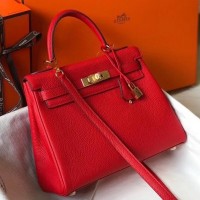 Replica Handbag Store Red Clemence Kelly 25cm GHW Bag Replica Handbag Store Red Clemence Kelly 25cm GHW Bag