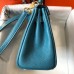Replica Handbag Store Blue Jean Clemence Kelly 20cm GHW Bag