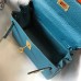 Replica Handbag Store Blue Jean Clemence Kelly 20cm GHW Bag