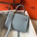Replica Handbag Store Blue Lin Clemence Kelly 20cm GHW Bag
