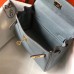 Replica Handbag Store Blue Lin Clemence Kelly 20cm GHW Bag