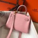 Replica Handbag Store Pink Clemence Kelly 20cm GHW Bag