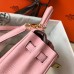 Replica Handbag Store Pink Clemence Kelly 20cm GHW Bag