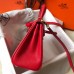 Replica Handbag Store Red Clemence Kelly 20cm GHW Bag