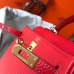 Replica Handbag Store Red Clemence Kelly 20cm GHW Bag