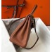 Replica Handbag Store Brown Clemence Kelly 25cm GHW Bag