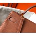 Replica Handbag Store Brown Clemence Kelly 25cm GHW Bag
