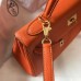 Replica Handbag Store Orange Clemence Kelly 25cm GHW Bag